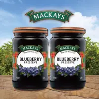 在飛比找momo購物網優惠-【Mackays】蘇格蘭梅凱藍莓果醬340g x2罐