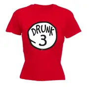 Alcohol Drunk 3 - Funny Novelty Womens T-Shirt T Shirt Tshirt