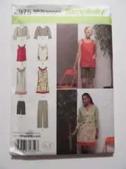 Simplicity 2975 Capsule Wardrobe Capris Dress Tunic Jacket Shorts Size 14-22 UC