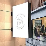 LED Light Box Store Sign,Double Sided Outdoor Backlit Menu Board,Double-sided Light Box Bulletin Sign Holder, Wall Mounted Metal Frame Billboard（Including advertising soft film）(60 * 90CM)