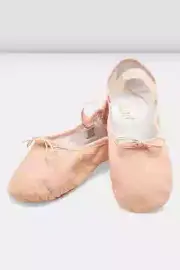 BALLET SHOES BLOCH DANSOFT II S0258L ADULT size SPLIT leather sole WIDTH A