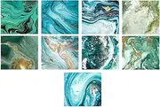 Sublimation Ink Sheet Kit Ink Transfer Sheets Infusible Ink Marble Pattern Heat Transfer Craft for Pillow Hoodie T-Shirts Cup Coasters DIY, B