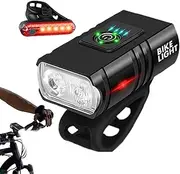 Cycle Lights Night, USB Rechargeable Headlight, 1000LM Cycle Lights, High Brightness Lights, Night Riding Lights, Lightweight Cycle Light, High Brightness Lights, Lightweight Cycle Light for Travel