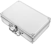 ETHZZLE Aluminum Alloy Toolbox Lockable Storage Box with Microphone Holder for Travel Office