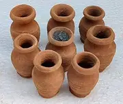 VRINDAVANBAZAAR.COM Shree pots Made of red Clay- 2.5 kg