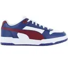 Puma Rebound Rbd Game low Men's Sneaker 386373-15 Shoes Leather Blue-White New
