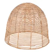 Maine & Crawford Olive 40cm Wooden Lampshade Cover For Floor Table Lamp Natural