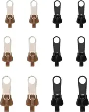 12 Pcs Fix Zip Puller, Zipper Fixer Detachable Zipper Repair Kit, Tabs Pull