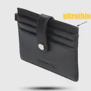 For Men Leather Wallet RFID Blocking Credit Card Holder ID Window Front Pocket