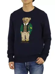Polo Ralph Lauren Crew Neck Preppy Bear Sweater Pullover Limited Polo Bear