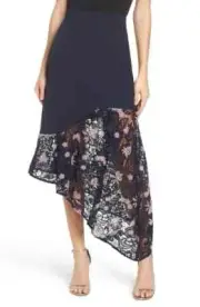 Women's Cooper St Botanic Bloom Lace Asymmetric Skirt SIZE 8
