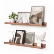Picture Ledge Shelf, Floating Shelves Set of 2, 24 Inches Picture Shelf for