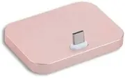 USB Type-C Docking Base Cradle USB-C Dock Supporting Station for Mobile Phones (Rose Pink)