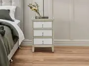 Gatsby Bedside Table - Antique Silver