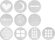 10 Pcs GOBO Kit, Metal Plate Works with Flyrivergo Flashlight Photography
