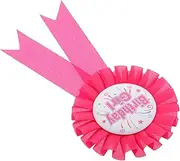 VANZACK Tinplate Birthday Badge Rosette Button Pin Party Supplies Award Ribbon Happy Birthday Pin Ribbon Decoration