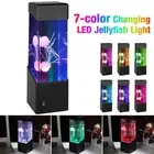 USB Jellyfish Lava Tank Aquarium Lamp Night Mood Light for Birthday Holiday Gift