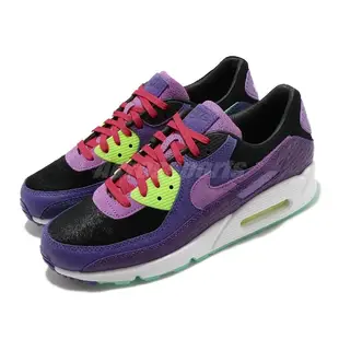 Nike 休閒鞋 Air Max 90 QS Violet Blend 紫 綠 男鞋 女鞋 運動鞋 拼接 麂皮 【ACS】 CZ5588-001