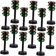 Totority Educational Traffic Light Toys Mini Signal Lamp Abs Safe Round Smooth Surface for Boys and Girls