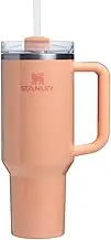 Stanley Quencher H2.0 Tumbler with Handle and Straw 40 oz | Flowstate 3-Position Lid | Cup Holder Compatible for Travel | Insulated Stainless Steel Cup | BPA-Free | Bellini Shimmer