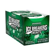 ICE BREAKERS Spearmint With Cooling Crystals, Bulk Sugar Free Mints Tins, 1.5...