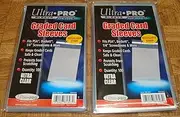 2 Ultra Pro Graded Card Sleeve Packs with Resealable Strip 200 Total (2 100ct Packages). Protects Graded Cards From