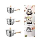 Saucepan with Steamer Stockpots with Cover for Outdoor Kitchen Camping