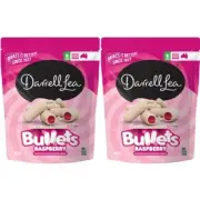 916794 2 X 180G DARRELL LEA WHITE CHOCOLATE RASPBERRY FLAVOURED BULLETS