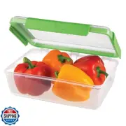 SnapLock by Progressive 12-Cup Storage Container, Green - Leak-Proof Silicone