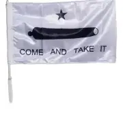 Gonzales Come And Take It 12"x18" Car Flag ROUGH TEX® Knit Double Sided