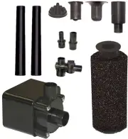 Submersible Pond Pump 0.4 HP 15 ft. Power Cord Adjustable Valve Filter Included