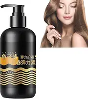 Caviar Moisturizing & Styling Elastin Cream for Curly Hair, Caviar Essence Hair Mask, Styling Volume Moisturizing Elasticity Leave In Conditioner, Frizzy Control and Split End Repair (1)