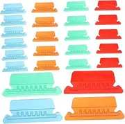 BCOATH File Folders Tabs 40pcs Colorful Index File Folder Tabs Hanging Folders Inserts Portable Document Organizer Name Tags