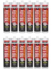 12 x Soudal Multibond SMX25 Flex and Seal Sealant Black 290ml