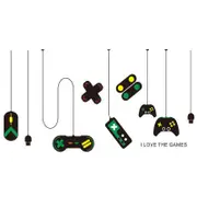 Catzon 2Pcs Removable Creative Game Controllers Vinyl Wall Stickers for Children Boy Playroom Walls Background