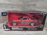 Jada Toys Fast & Furious: Dom’s Mazda RX-7 1/24 Scale Free Shipping!!
