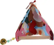 PENIKOKO Parrot Swing Exquisite Bird Rack with Small Bells for Playtime and Climbing Durable Design for Pet Birds for Parakeets and Cockatiels