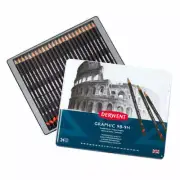 Derwent "Graphic" Professional Graphite Pencil Set - Choose Your Pack [12 or 24]