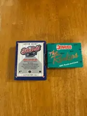 '91 Donruss The Rookies Puzzle & Cards Box / '91 Upper Deck Baseball
