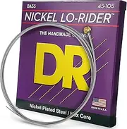 DR Strings Nickel Lo-Rider - Nickel Plated Hex Core Bass 45-105