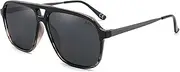 [LEE COOPER] Vintage Square Sunglasses for Men Women Classic Retro Designer Style
