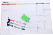 Angoily 5pcs Magnetic Monthly Planner Whiteboard Planner for Fridge Dry Erase Calendar
