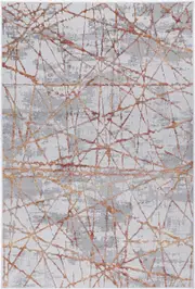 Icon Geometric Rust Rug