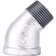 B & K Street Elbow Malleable Galvanized Iron 2 " Fip X 2 " Mip 45 Deg.