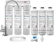 Shield Triple Undersink Alkaline Water Filter System Extra Replacement Cartridges
