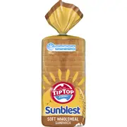 Tip Top Sunblest Soft Wholemeal Bread Loaf Sandwich Bakery 650g