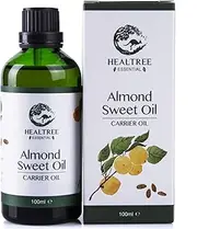 HEALTREE Australian Sweet Almond Oil 100ml - Natural Massage & Body Oil for Hair, Skin & Scalp Care - Cold Pressed Virgin Grade Made in Australia
