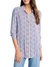 NIC + ZOE Solstice Stripe Shirt