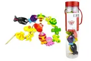 Tooky Toy - WOODEN LACING BLOCKS - MARINE ANIMALS