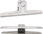 Extra Large Bull Clips 2 Pack Silver Jumbo Stainless Steel Clips 12 Inch Paper Clamps Holder for Drawing Board Poster Clamping Bag